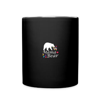 Autismus Mama Autism Awareness Autisten Kinder - Tasse einfarbig - Schwarz - Vorne