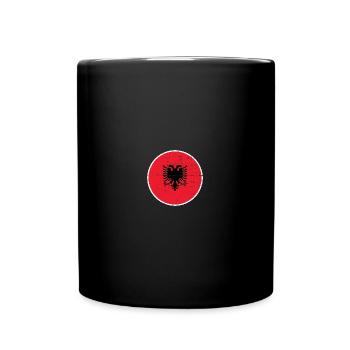 Albanie Vintage Drapeau albanais - Mug uni - noir - Devant