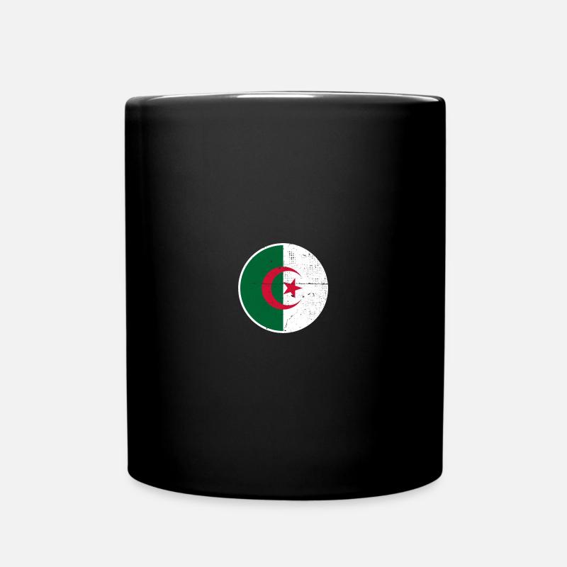Algérie Algérie Drapeau algérien - Mug uni - noir