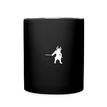 Samurai Silhouetten Design - Tasse einfarbig - Schwarz - Vorne