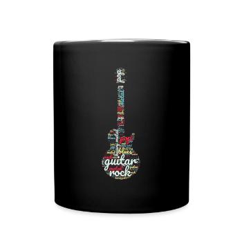Conception du guitariste - Mug uni - noir - Devant