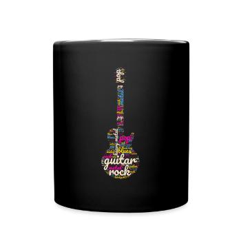 Conception du guitariste - Mug uni - noir - Devant