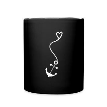 Heart Anchor - Full Colour Mug - black - Front