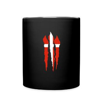 Denmark Flag Scandinavia Danish Flag Travel - Full Colour Mug - black - Front