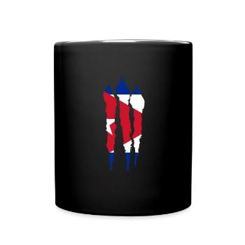 Kuba Flagge Karibik Urlaub Cuba Reise Havanna - Tasse einfarbig - Schwarz - Vorne