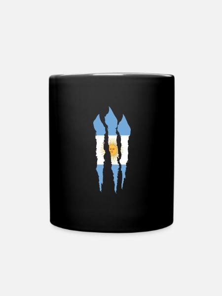 Argentina Flag South America Argentine Flag - Full Colour Mug - black