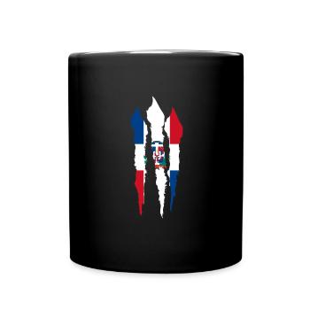 Dominican Republic Flag Dom Rep Flag Travel - Full Colour Mug - black - Front