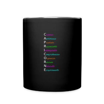 CAPRICORNE Créative Ambitieuse Prudente - Mug uni - noir - Devant