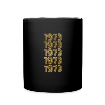 1973 - Tasse einfarbig - Schwarz - Vorne