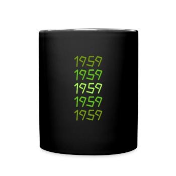 Born in 1959 - Full Colour Mug - black - Front