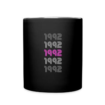 1992 - Tasse einfarbig - Schwarz - Vorne