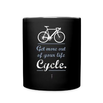 Bicycle motivation Sportbike road mountain bike bmx more - Full Colour Mug - black - Front