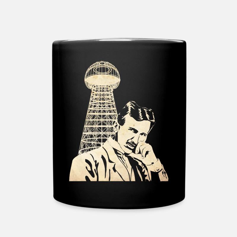Nikola Tesla - Tasse einfarbig - Schwarz