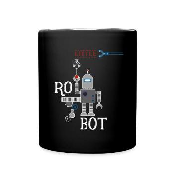 petite machine robot rétro illu amusant Humour Auto - Mug uni - noir - Devant