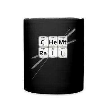 chemtrails Threat Reconnaissance Demo illuminati lo - Full Colour Mug - black - Front