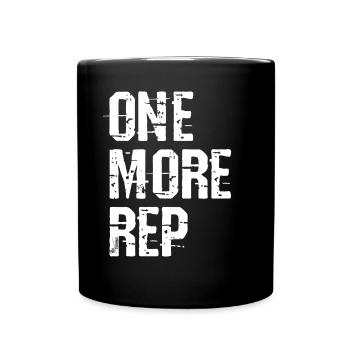 OneMoreRep - Tasse einfarbig - Schwarz - Vorne