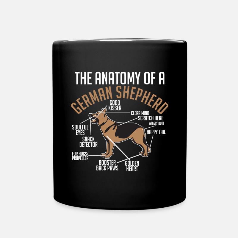 Anatomie berger allemand - Mug uni - noir