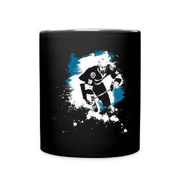 Eishockey puck Eisbären Fan hockey angriff tor - Full Colour Mug - black - Front