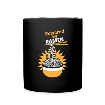 RAMEN NOODLES JAPANESE - JAPAN NOODLES MEME - Full Colour Mug - black - Front