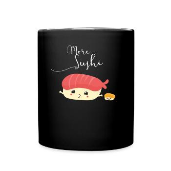 sushi team sister manga cute cosplay japan freunde - Tasse einfarbig - Schwarz - Vorne