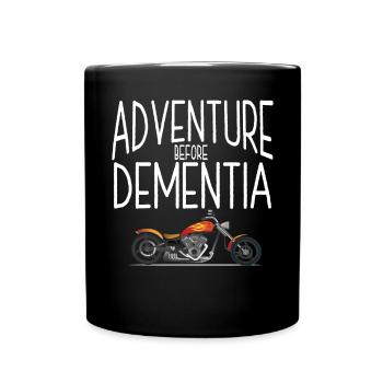 L’aventure des motocyclistes avant la démence - Mug uni - noir - Devant