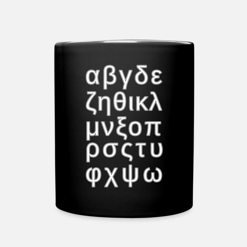 ALPHABET GRIECHISCH - Tasse einfarbig - Schwarz