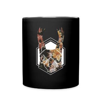 Animaux cadeau enfants écureuil arbre forêt écrou - Mug uni - noir - Devant