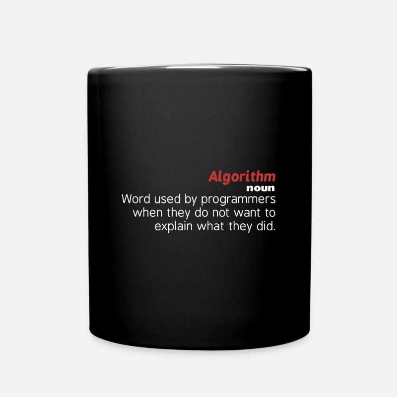 Algorithme informatique - Mug uni - noir