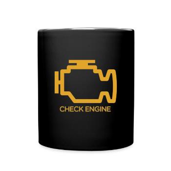 Vérifier le moteur - Mug uni - noir - Devant