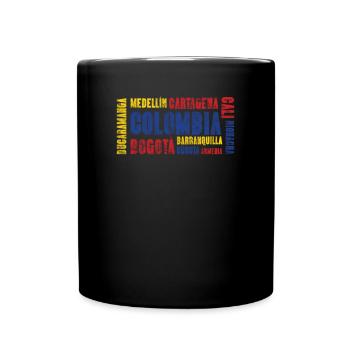 Colombia Kolumbien Geschenk Bogota Medellin Cali - Tasse einfarbig - Schwarz - Vorne
