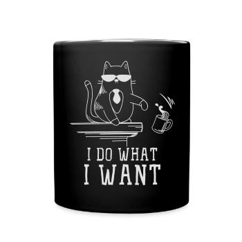 I do what i want - Full Colour Mug - black - Front