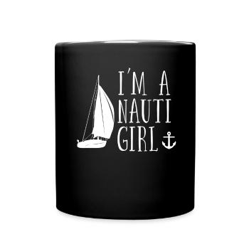 Voile Femmes Im A Nauti Girl - Mug uni - noir - Devant
