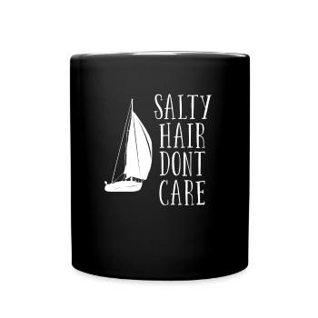 Voile Salty Hair Dont Care - Mug uni - noir - Devant