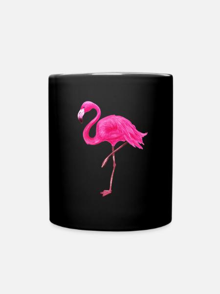 Chemise de flamants rose oiseau Flamingo - Mug uni - noir
