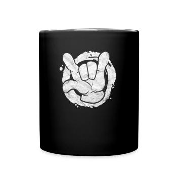 Punk Rock Roll Metal Festival Gift Music Party - Full Colour Mug - black - Front