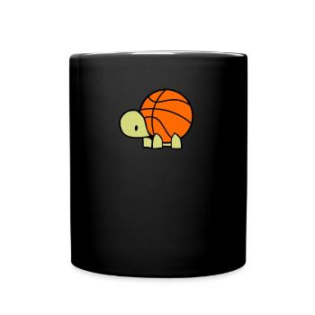 Basketball Turtle Baller Reptile Gift - Full Colour Mug - black - Front