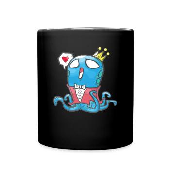 cadeau garçon fils poulpe poulpe enfant - Mug uni - noir - Devant
