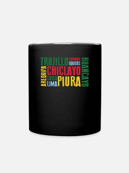 Peru Lima Geschenk Cusco Party Arequipa Backpacker - Tasse einfarbig - Schwarz