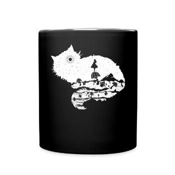 Chat féerique - Mug uni - noir - Devant