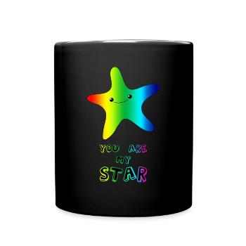 You Are My Star Niedlich Geburtstag Seestern Shirt - Tasse einfarbig - Schwarz - Vorne