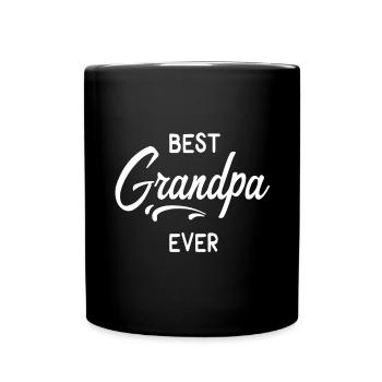 Grand-parents grand-père cadeau petit-fils petit-fils équipe - Mug uni - noir - Devant