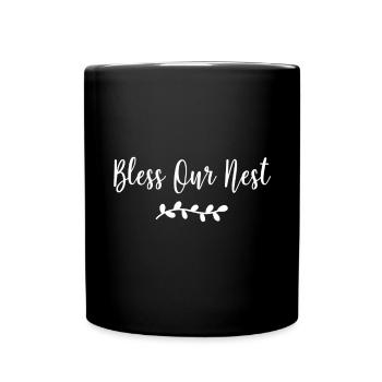 Psalm Geschenk Gott Bibel Jesus Evangelium Christ - Tasse einfarbig - Schwarz - Vorne