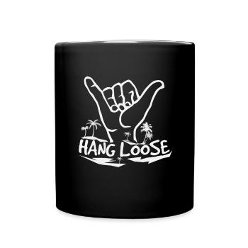 Runs mega surfer icon - Full Colour Mug - black - Front