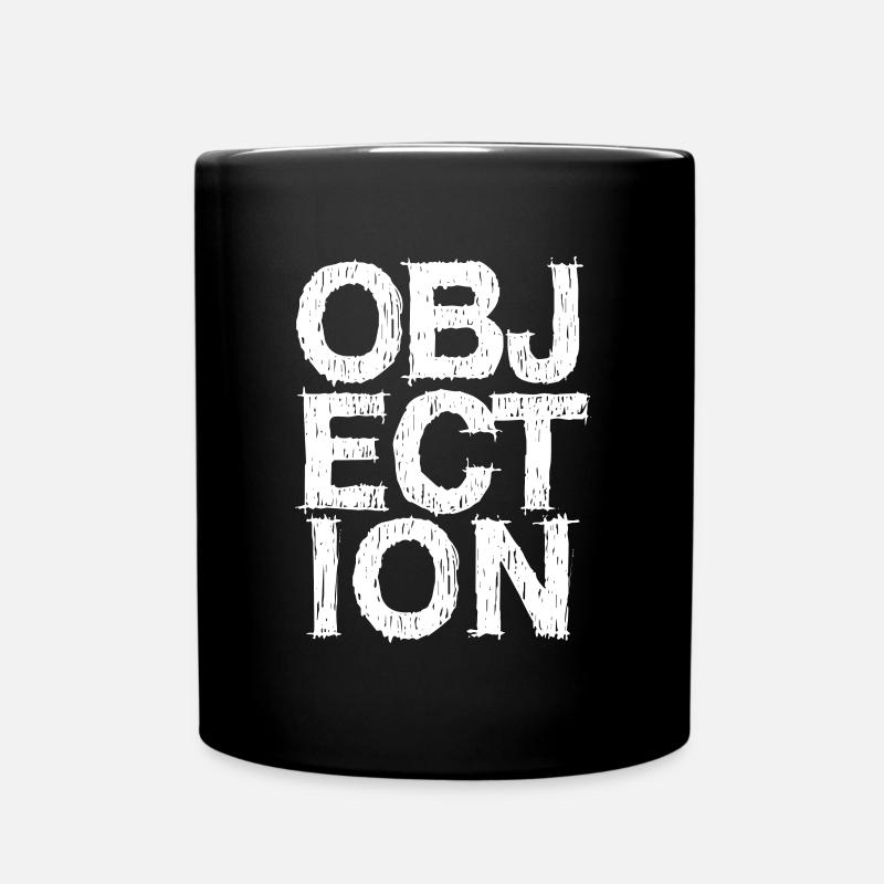 Objection appeal stop - Full Colour Mug - black