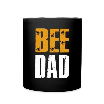 BEE DAD Imker imkerei beekeeper biene honig - Tasse einfarbig - Schwarz - Vorne