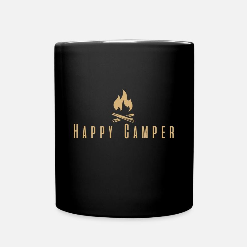 HAPPY CAMPER - Mug uni - noir