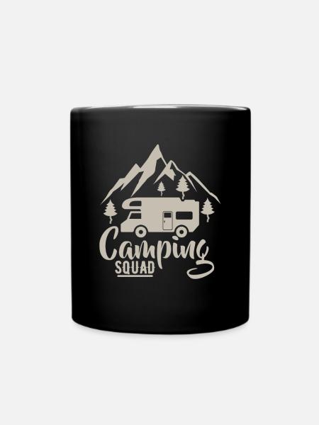 Wohnmobil - Tasse einfarbig - Schwarz