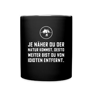 Je suis un homme de la nature. - Mug uni - noir - Devant