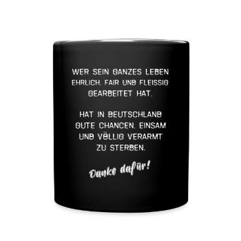 Statement saying policy government demo gift - Full Colour Mug - black - Front