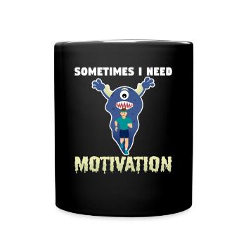motivation - Full Colour Mug - black - Front